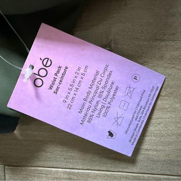 NEW Obe Waist Pack Fanny Pack Crossbody Olive Green Nylon Adjustable Compact - Picture 2 of 10